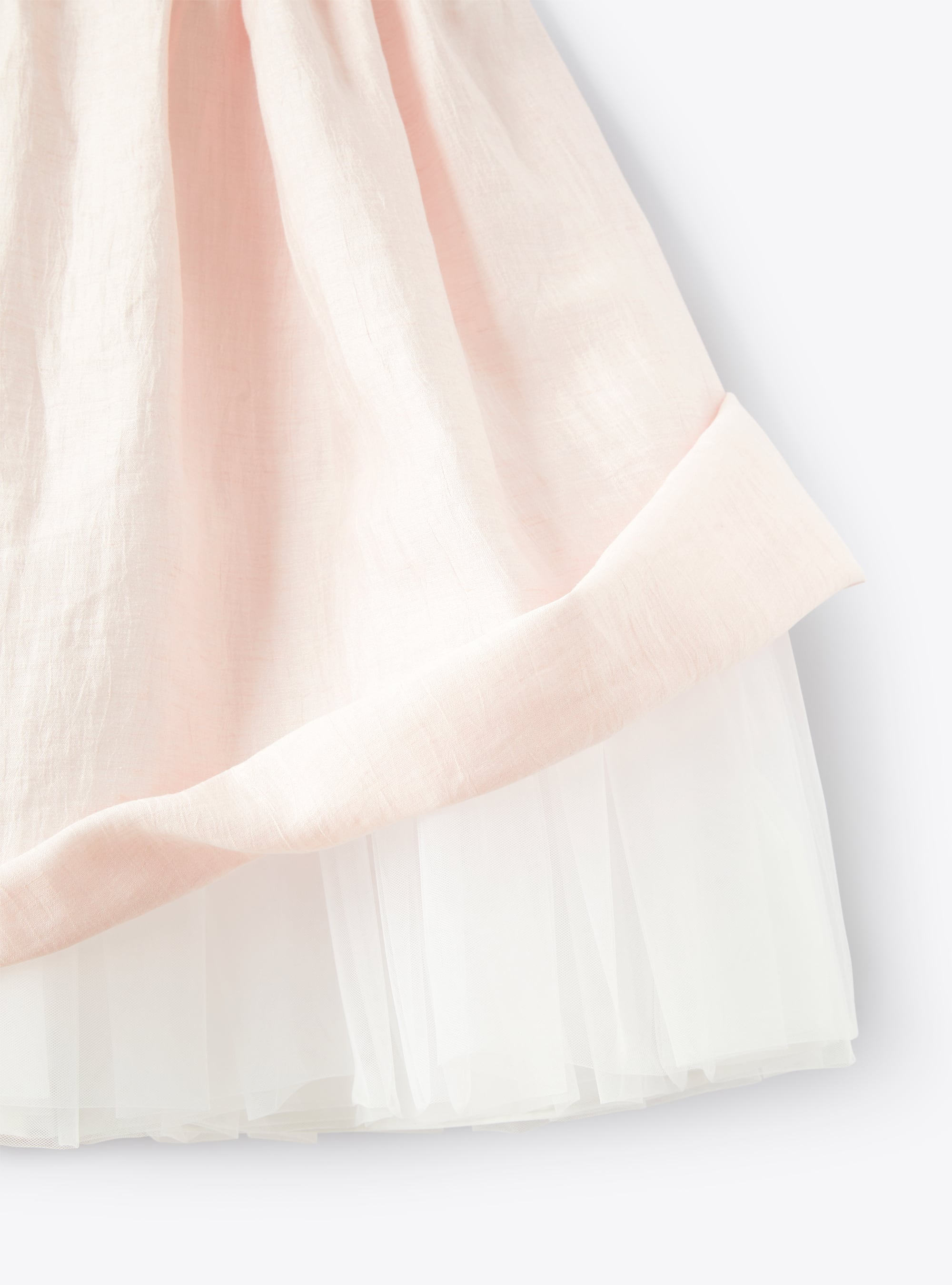 Dress in pink shantung linen - Pink | Il Gufo