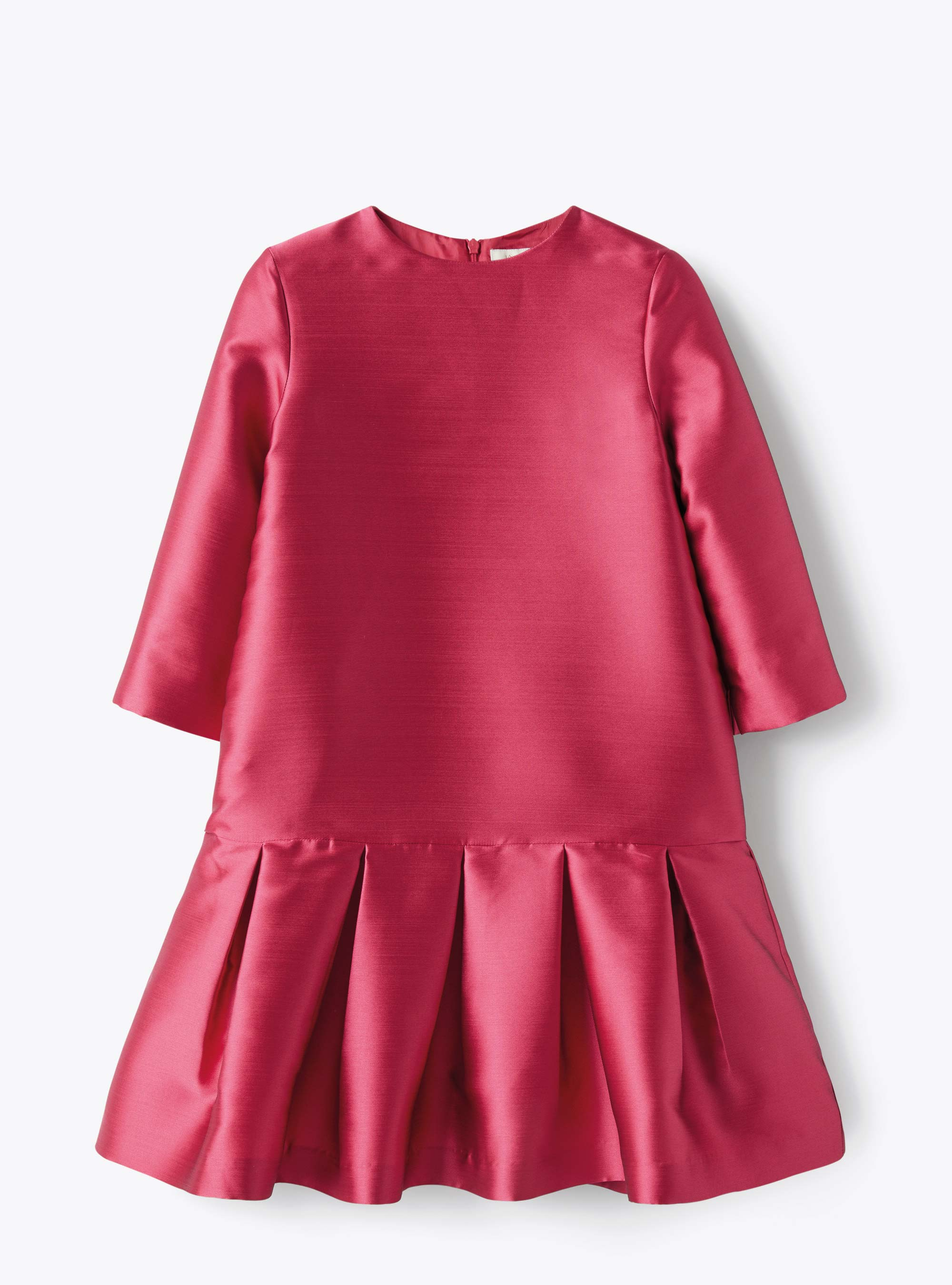 Dress in fuchsia-pink mikado - Dresses - Il Gufo