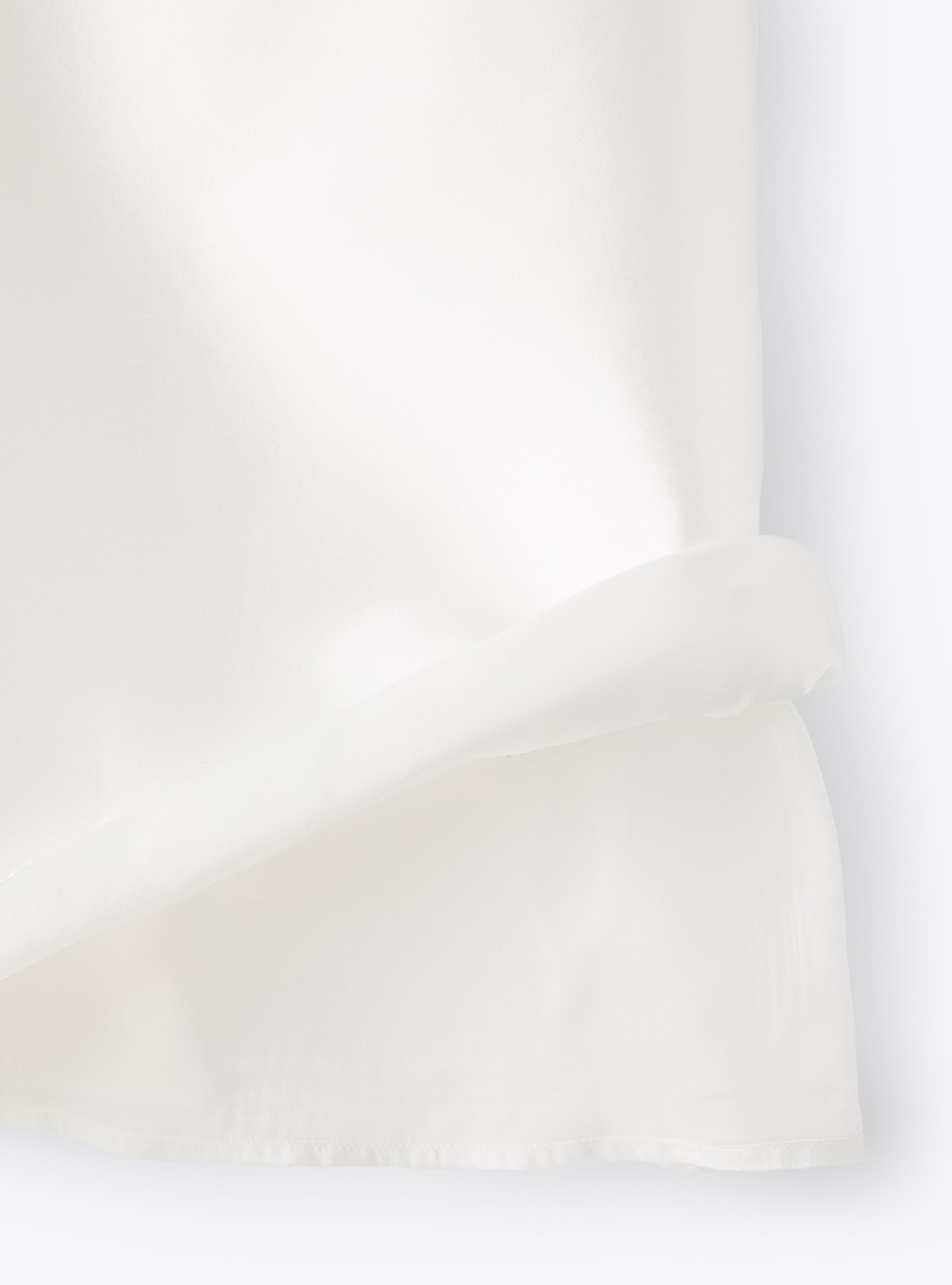 Kurzärmeliges Kleid aus Mikado - Weiss | Il Gufo