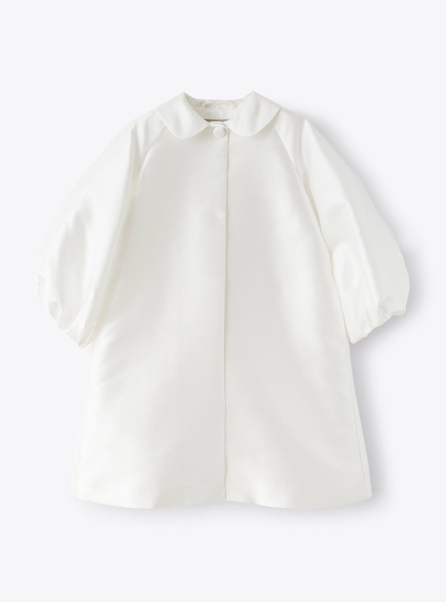 Manteau en mikado blanc - Blanc | Il Gufo