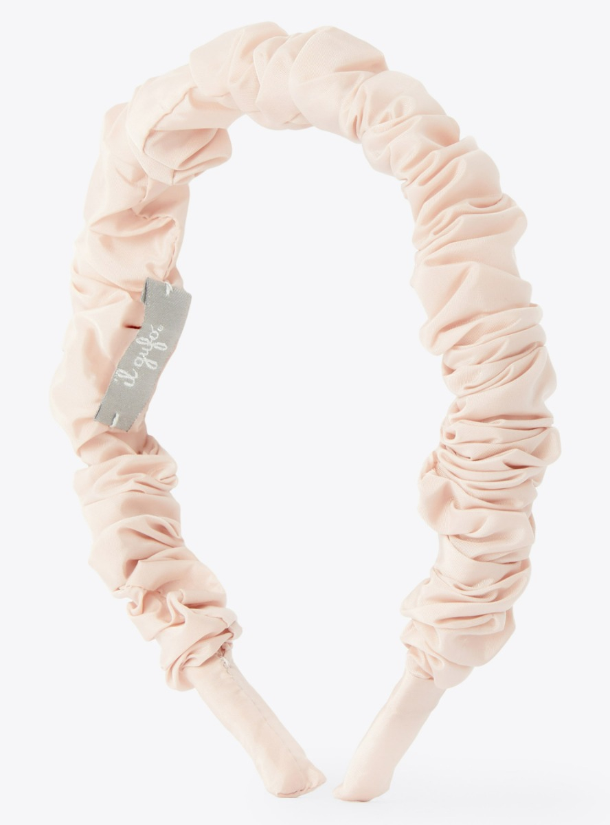 Pink nylon taffeta headband - Pink | Il Gufo
