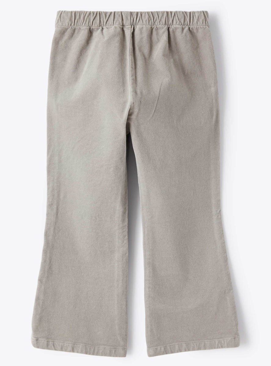 Cropped grey velvet trousers - Grey | Il Gufo