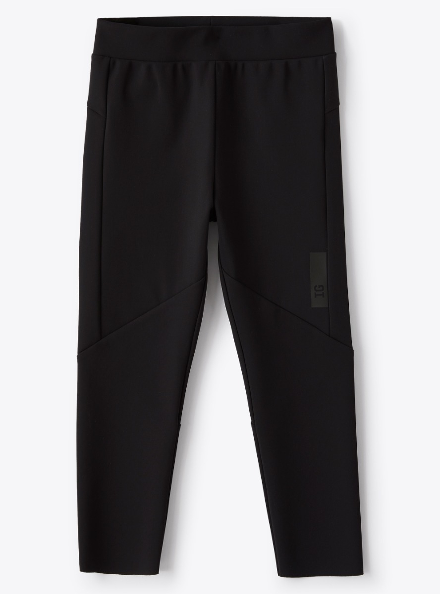 Black Sensitive® Fabrics leggings - Trousers - Il Gufo