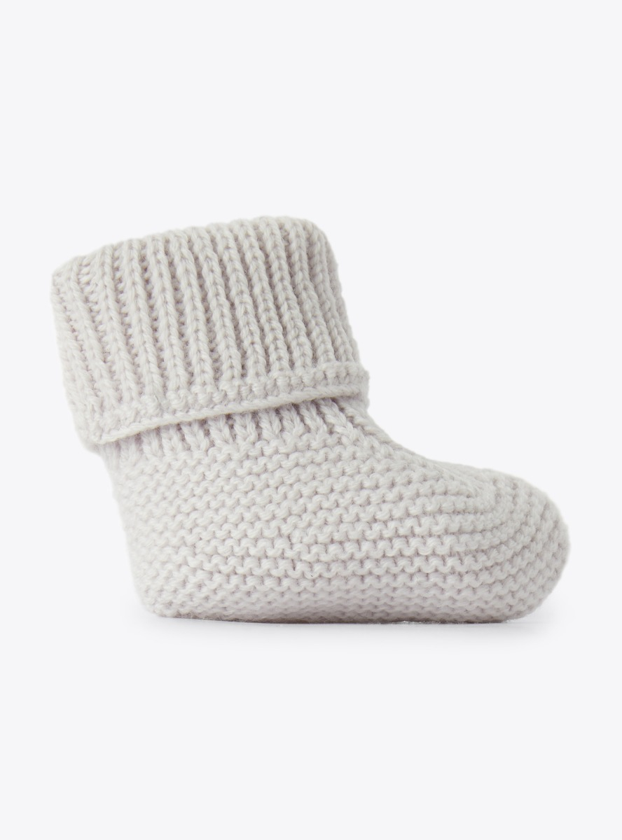 Knitted merino wool booties - Shoes - Il Gufo