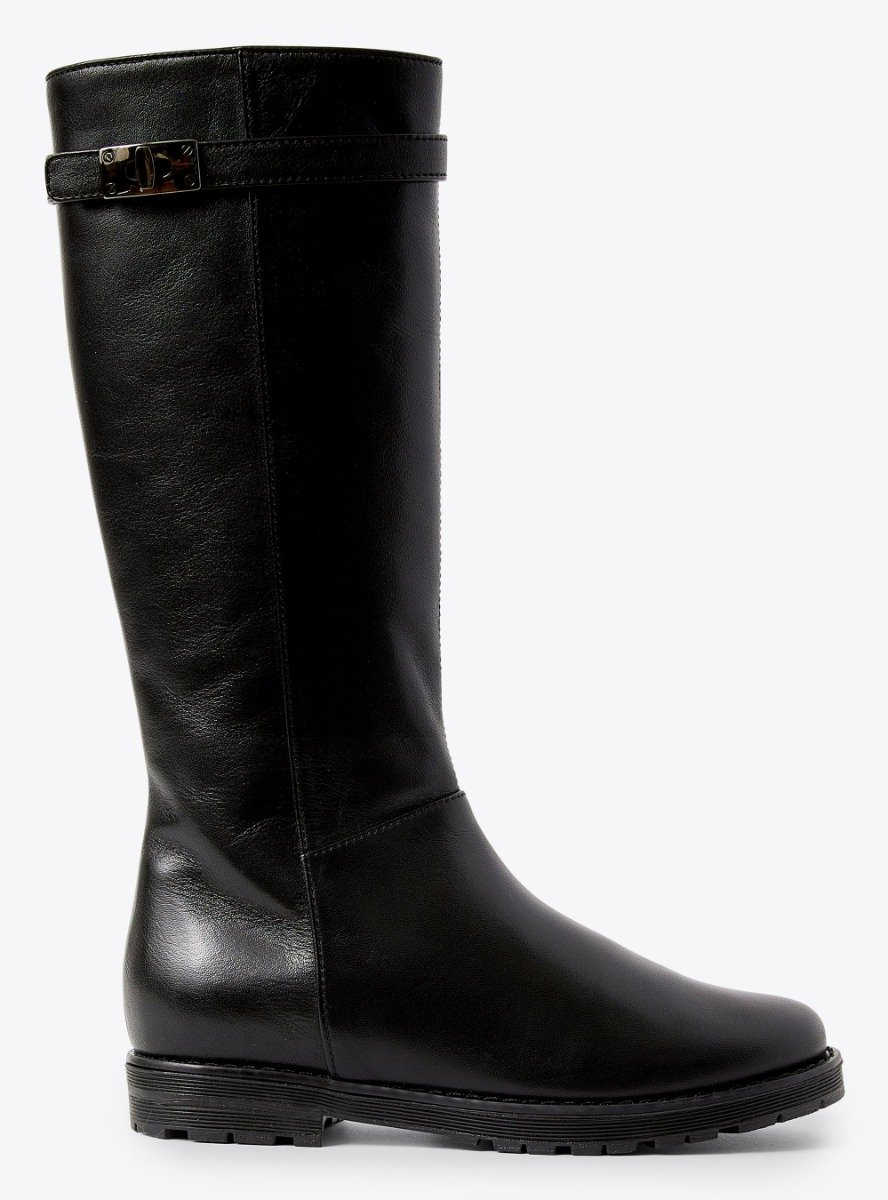 Knee-high nappa boots - Black | Il Gufo