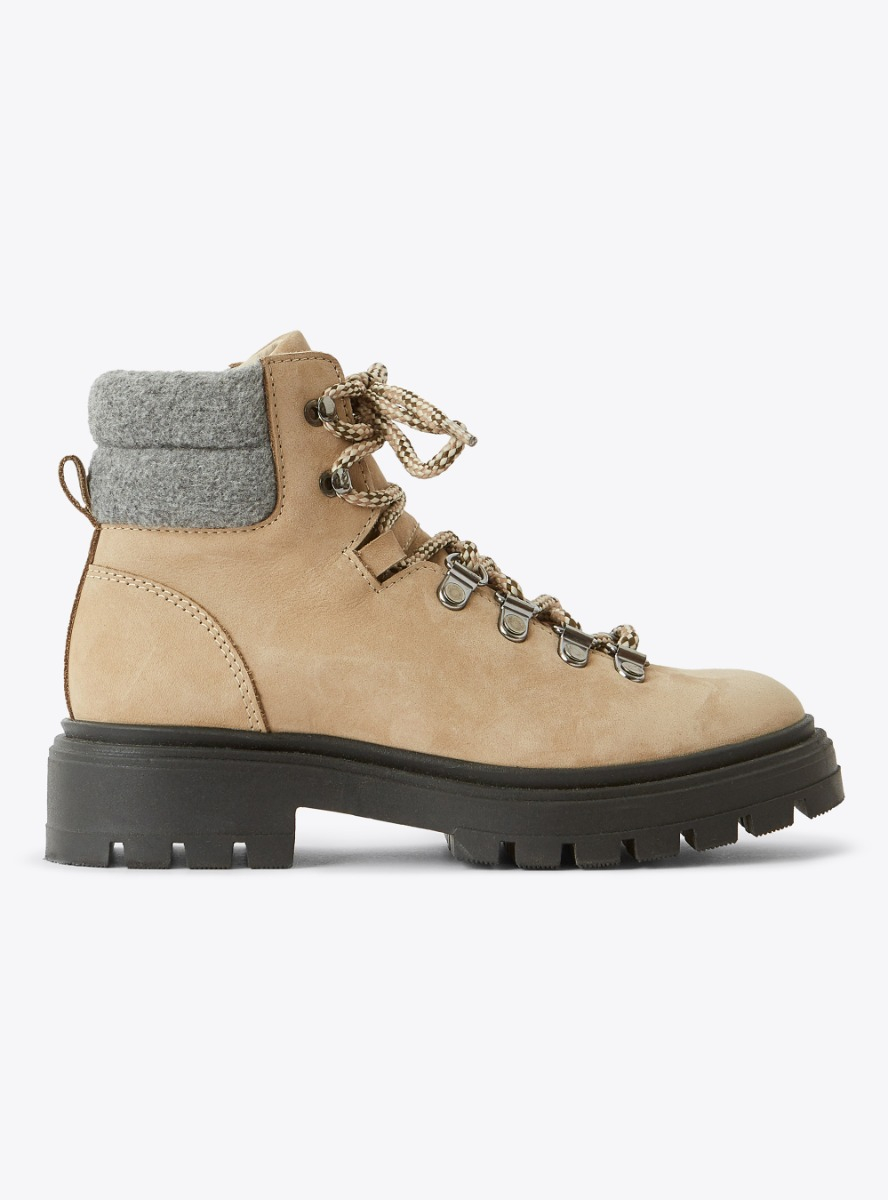 Lace-up hiking boots - Brown | Il Gufo