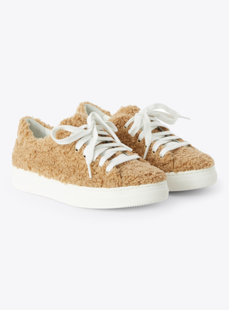 Teddy fleece lace-up sneakers - Shoes - Il Gufo