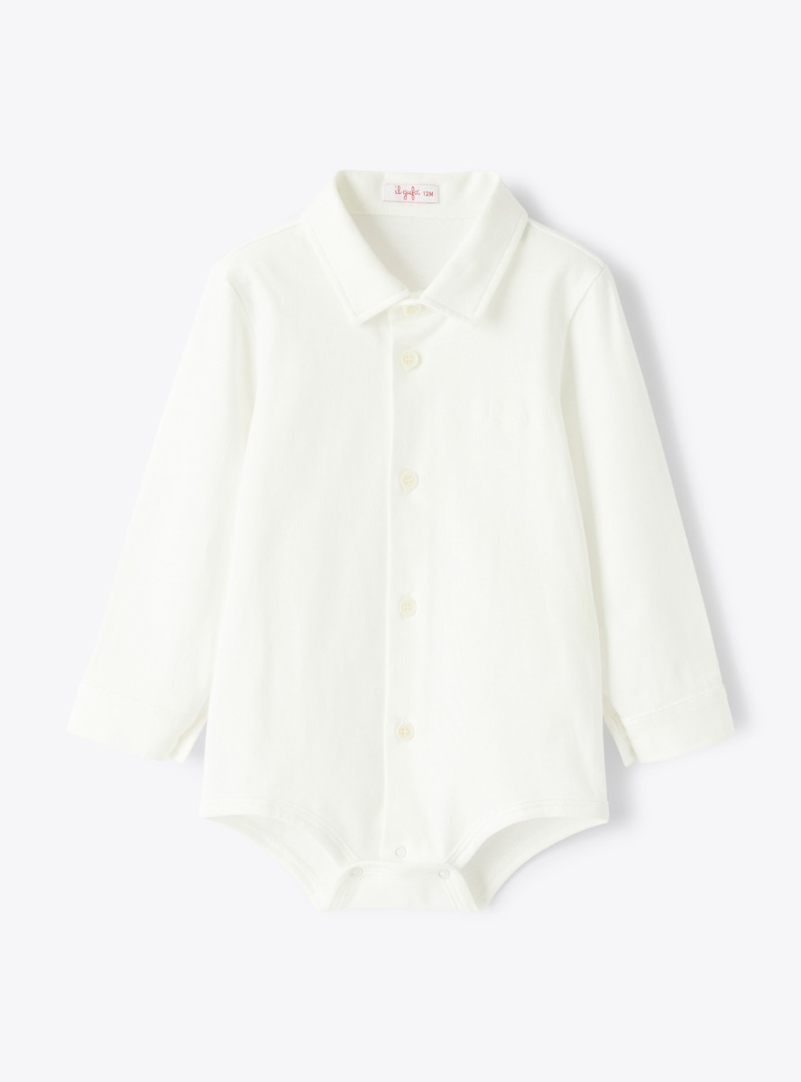 Button-down bodysuit in cotton jersey - Bodies - Il Gufo