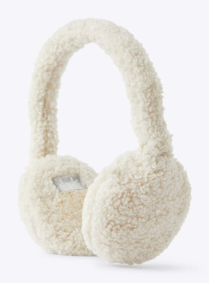 Earmuffs in teddy fleece - Beige | Il Gufo