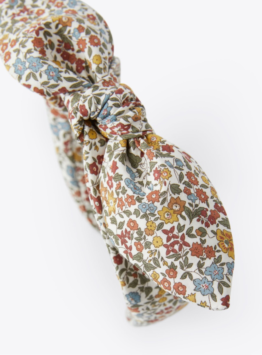 Headband with multicolor pattern - Green | Il Gufo