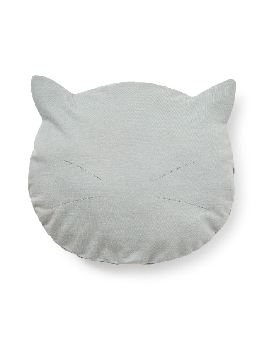 Grey cotton cat cushion - Accessories - Il Gufo