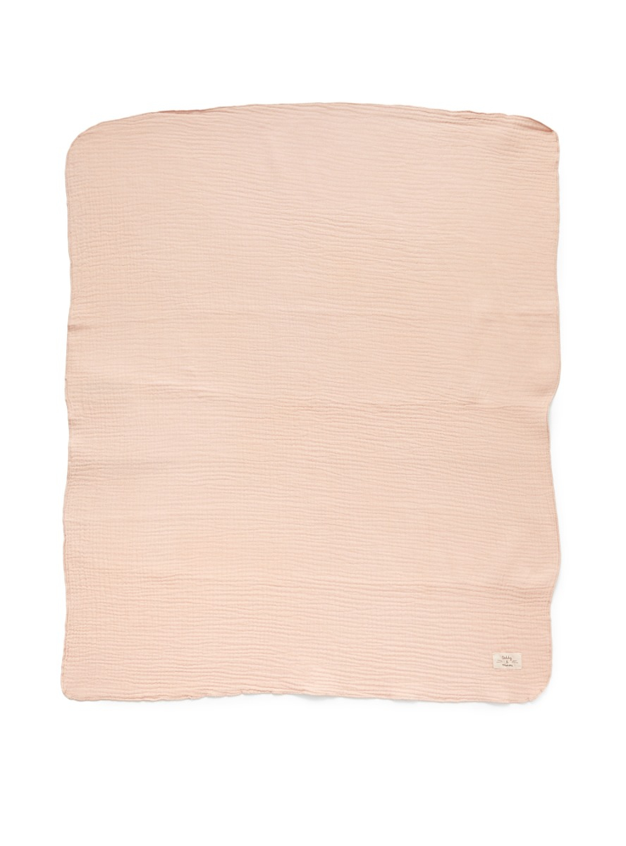Pink gauze cot blanket - Accessories - Il Gufo