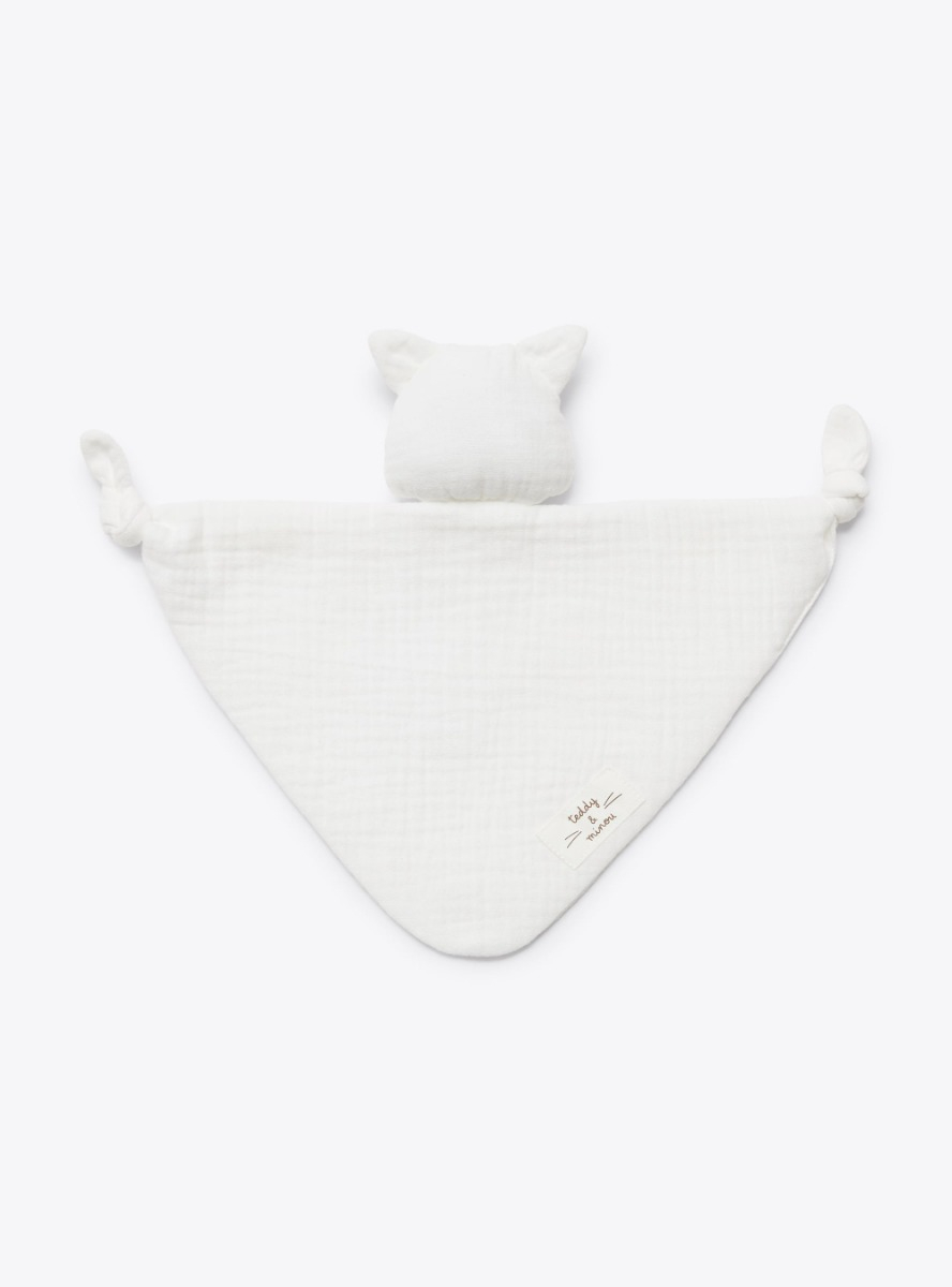 Blankie in white cotton gauze - Accessories - Il Gufo