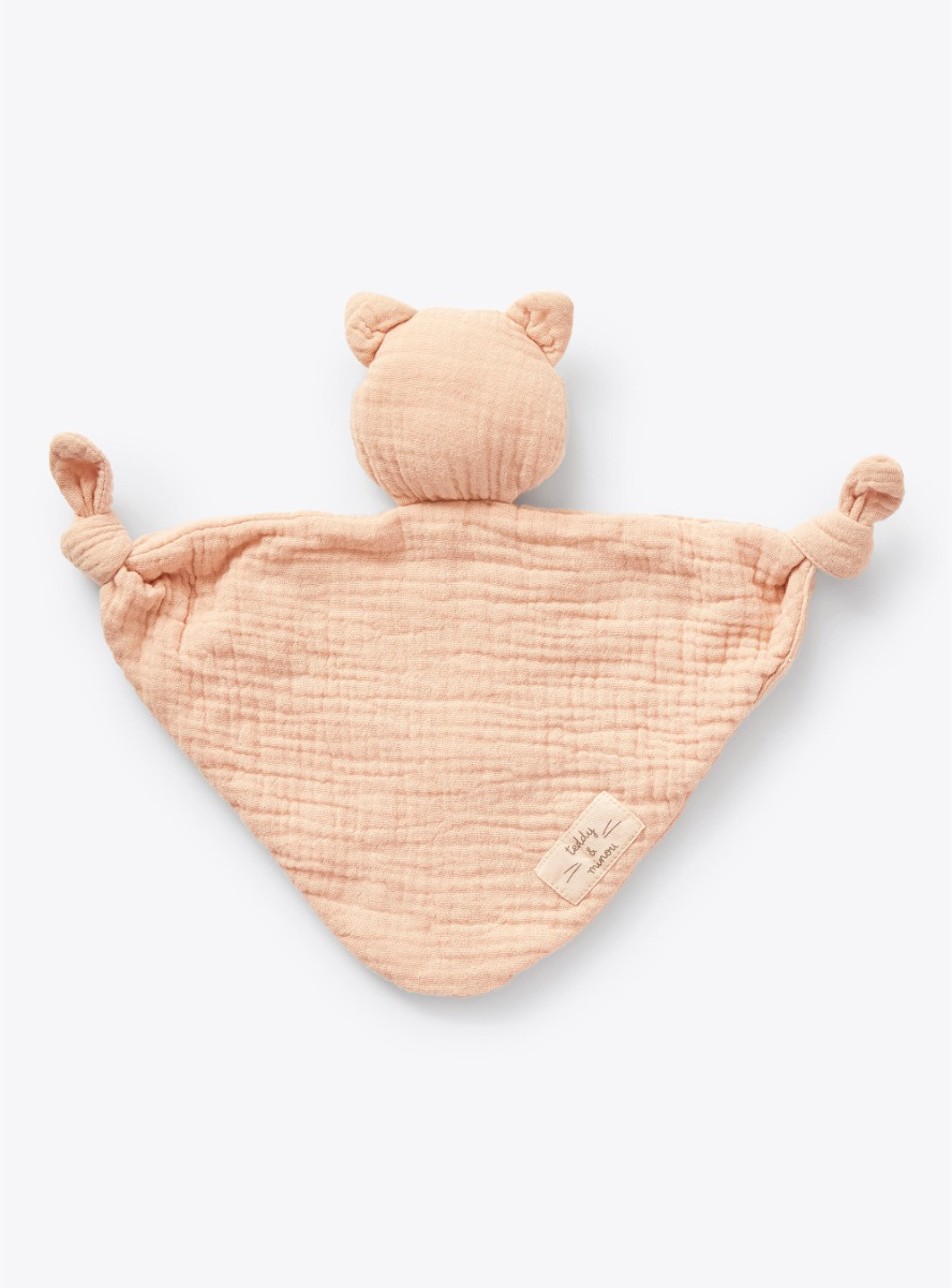 Pink double gauze and jersey doudou - Accessories - Il Gufo