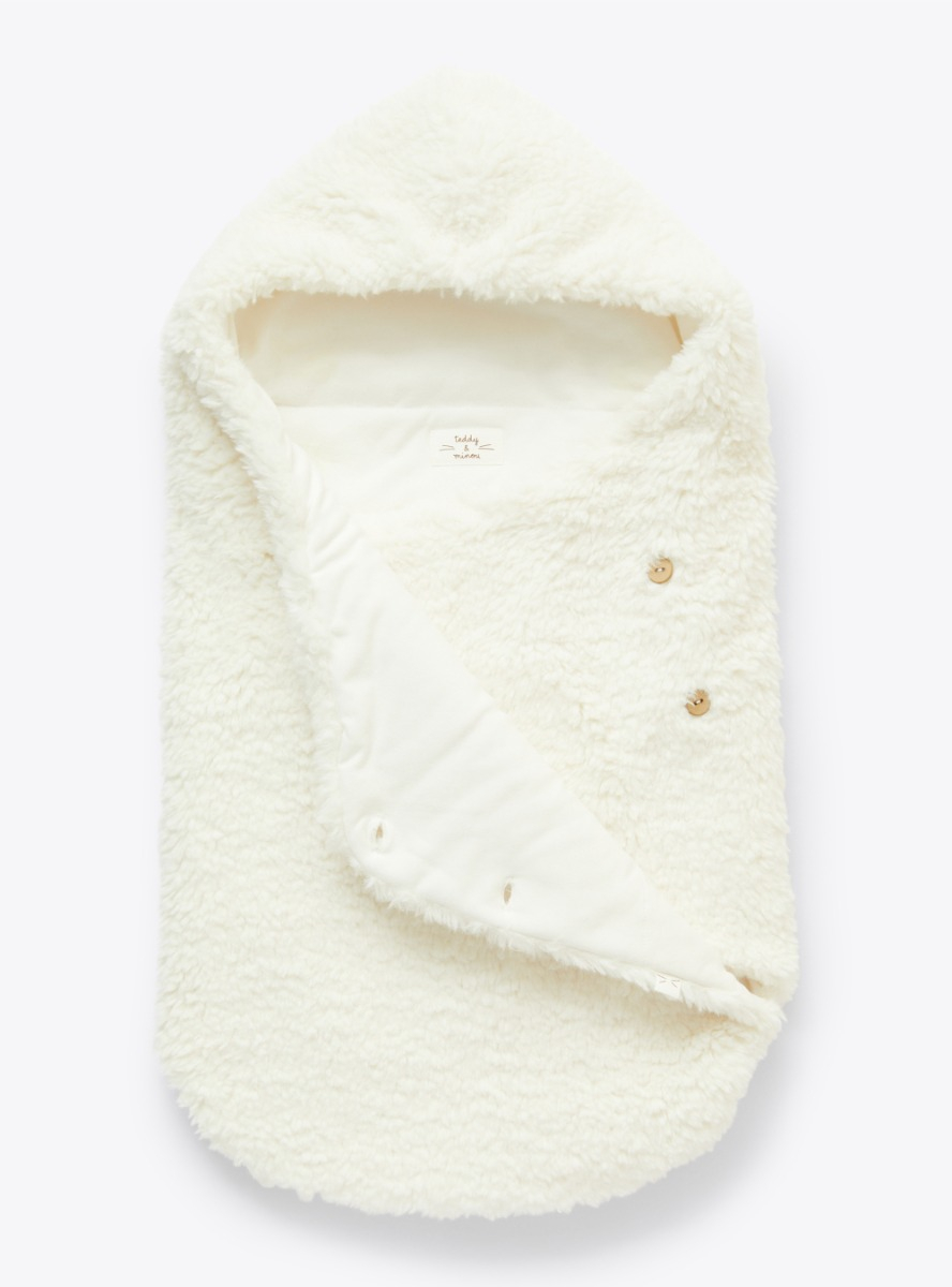 Sacco nanna in eco pelliccia - Bianco | Il Gufo