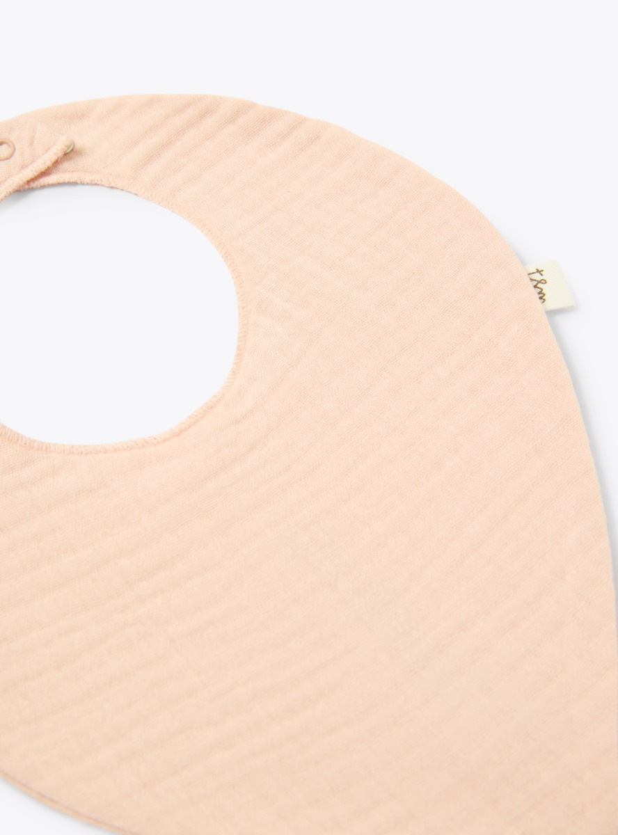 Organic cotton gauze bib - Pink | Il Gufo