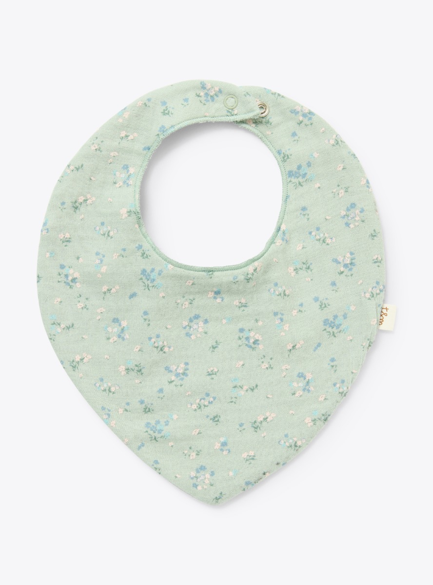 Organic cotton gauze and upcycled chenille bib - Accessories - Il Gufo