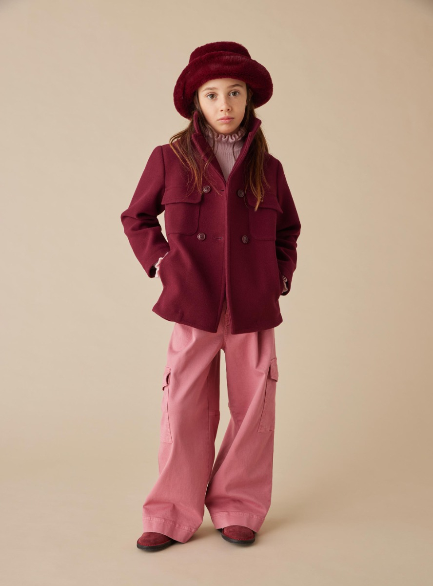 Cargohose aus Gabardine - Rose | Il Gufo