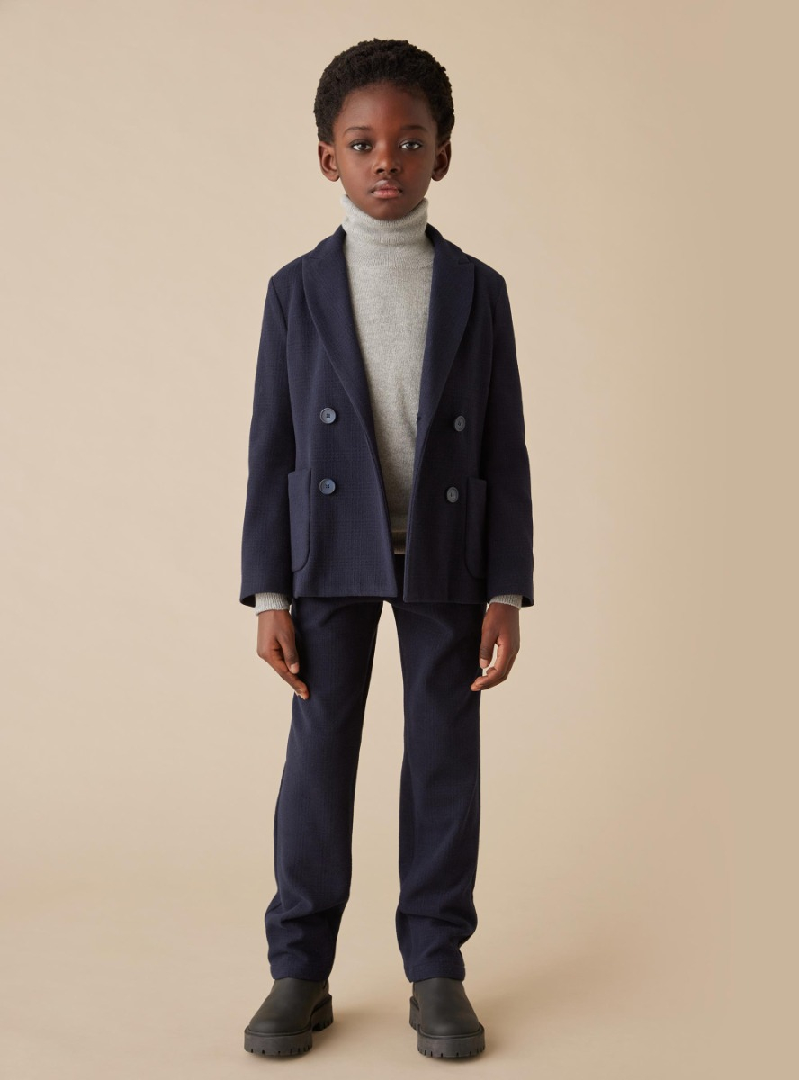 Prince of Wales blazer - Blue | Il Gufo