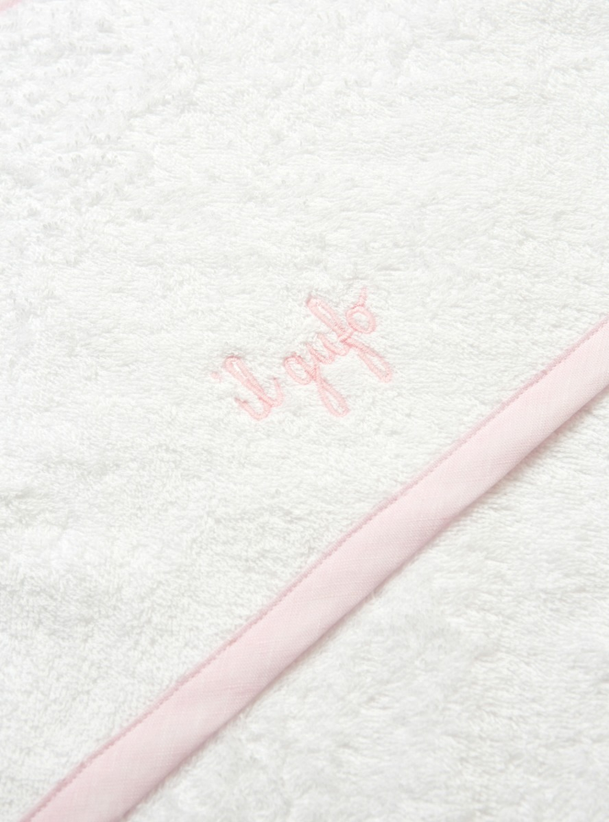Cotton terry cloth and knob set - Pink | Il Gufo