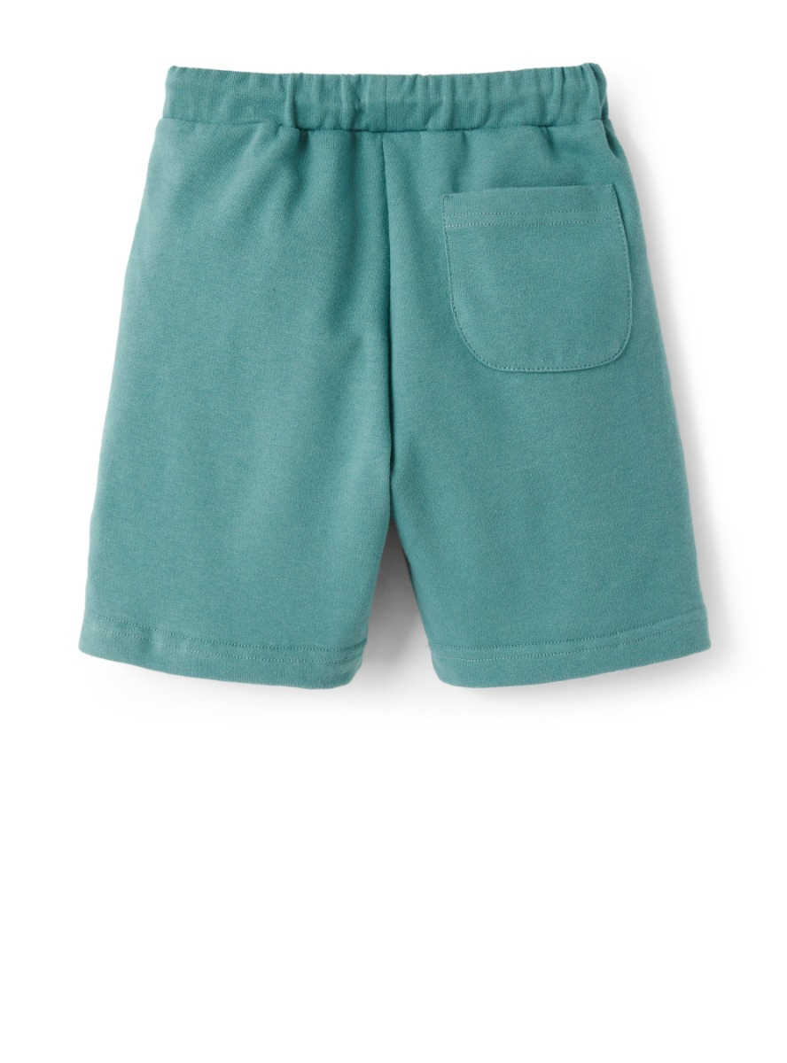 Green fleece shorts - Green | Il Gufo