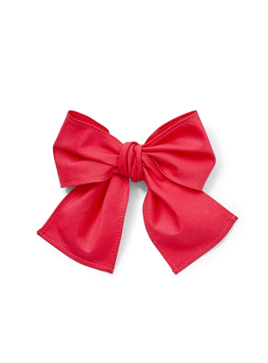 Hair clip with red bow - Red | Il Gufo