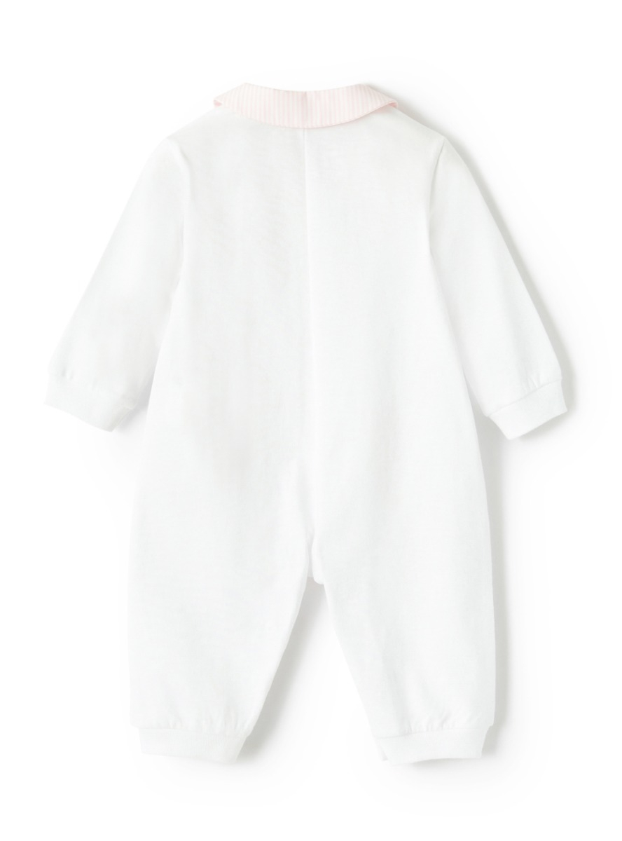 Onesie with tulip applications - White | Il Gufo