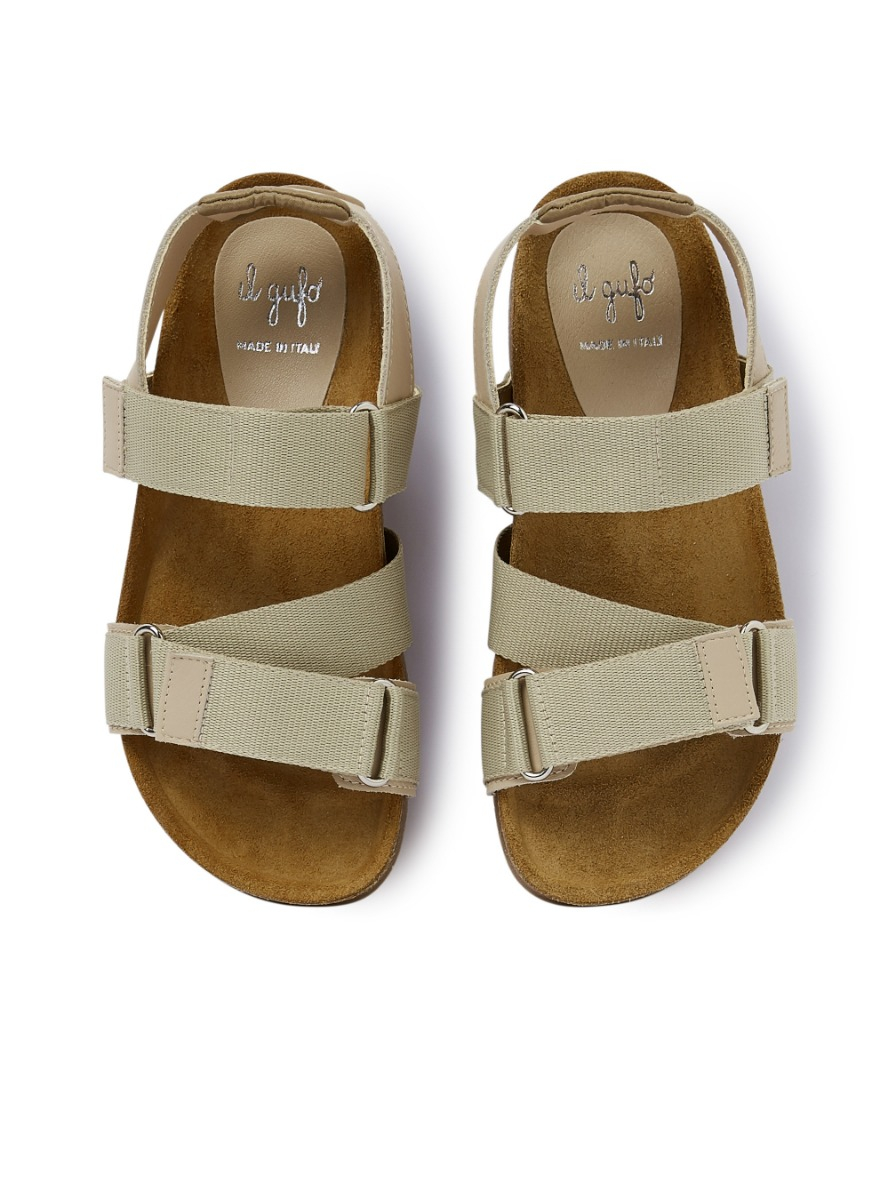 sandal with adjustable band - Beige | Il Gufo