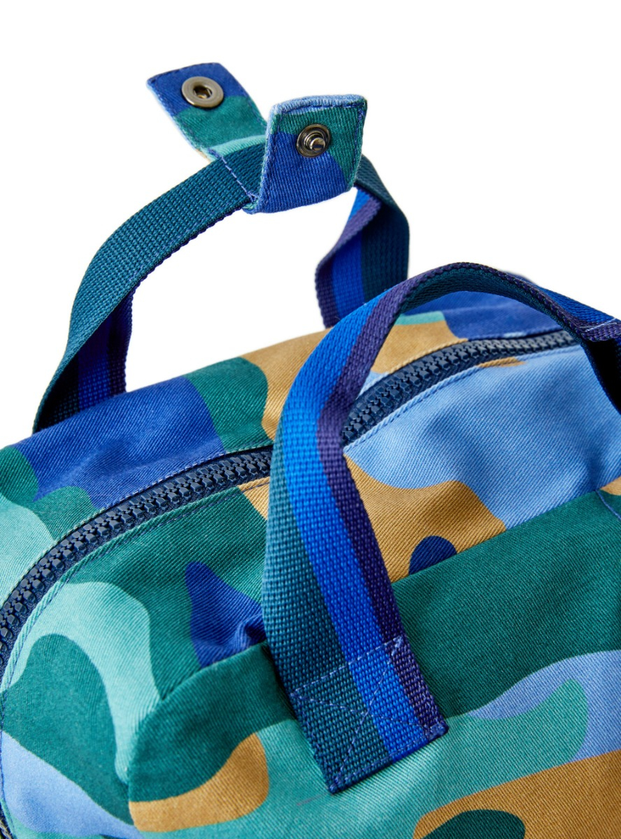 Camouflage print backpack - Blue | Il Gufo