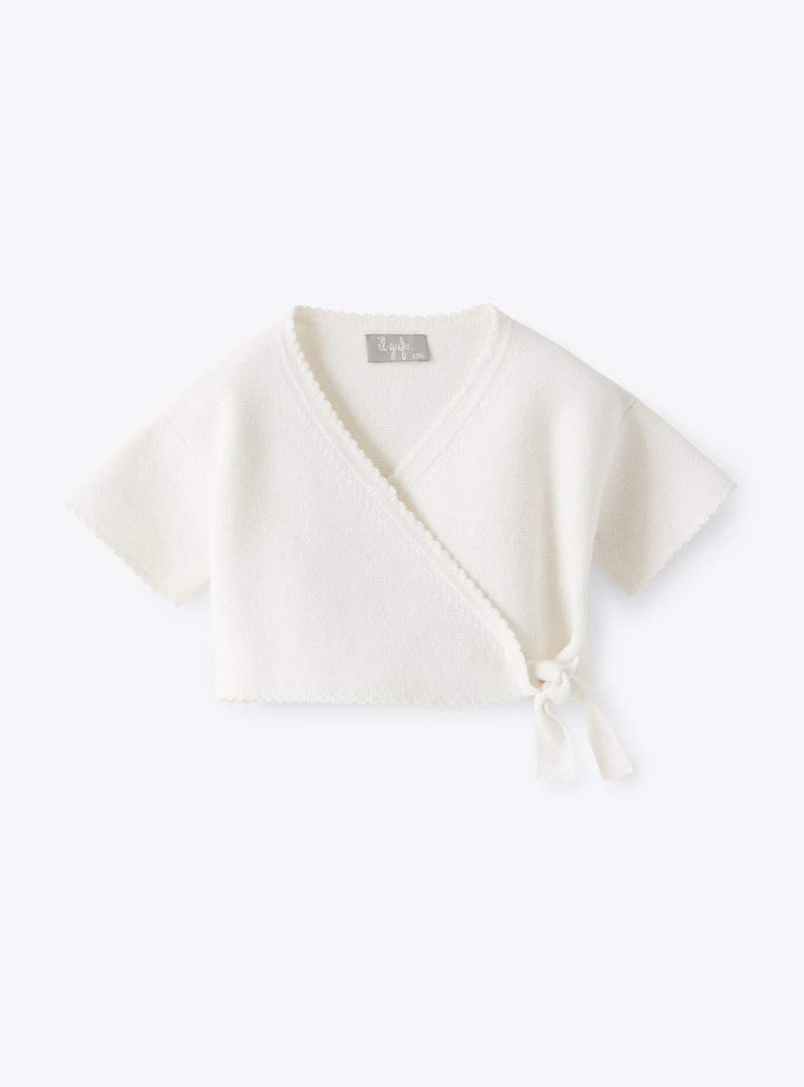Baby girls’ cardigan in organic cotton - Sweaters - Il Gufo