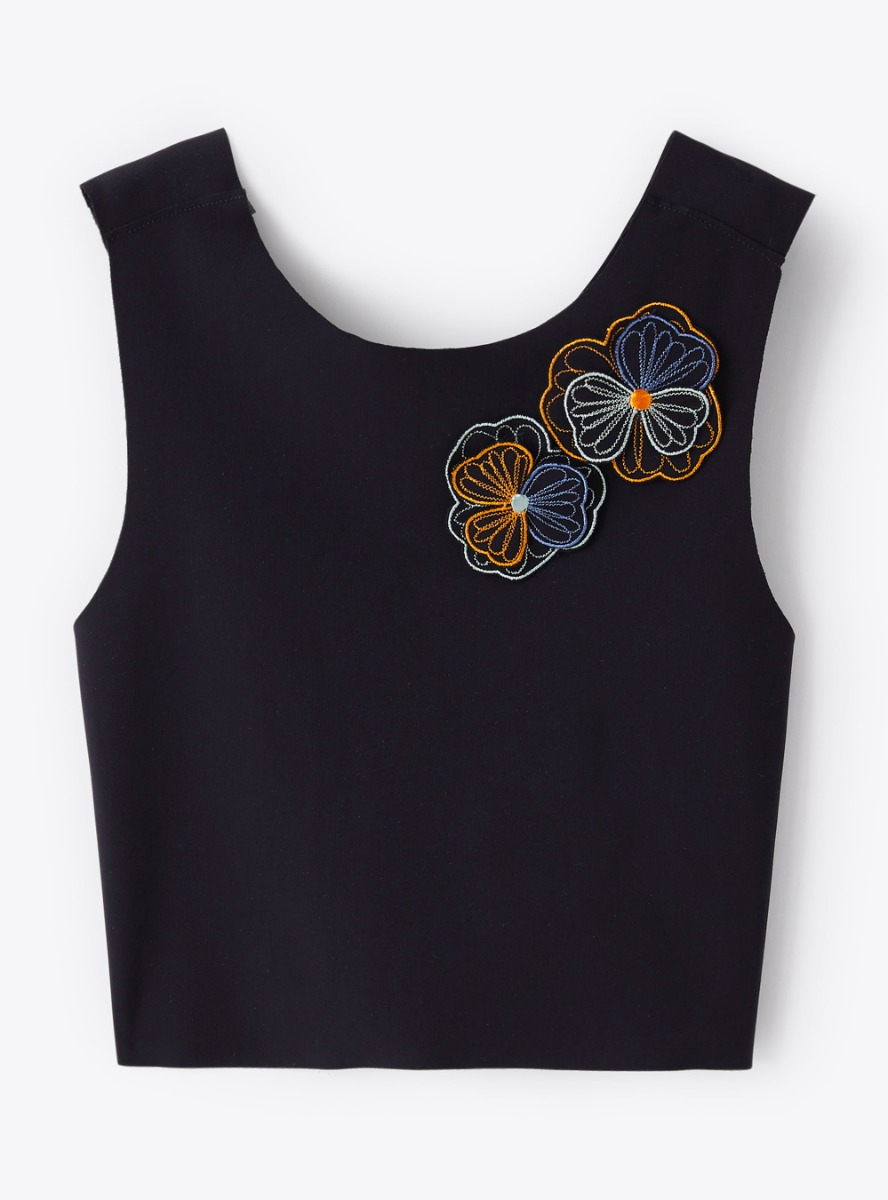 Blue gilet in Sensitive® Fabrics material - Sweaters - Il Gufo