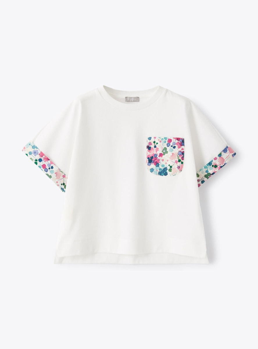 Jersey t-shirt with patch pocket - T-shirts - Il Gufo