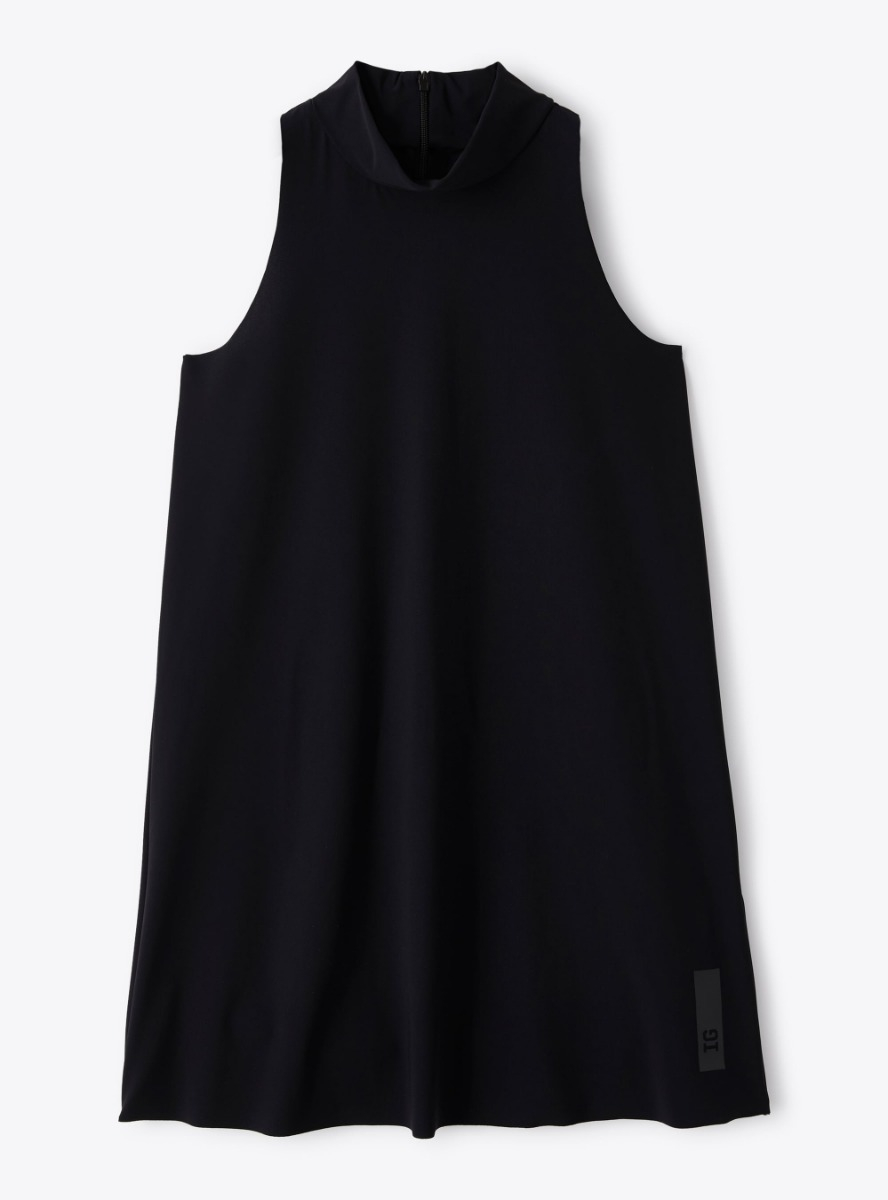 Dress in black Sensitive® Fabrics material - Black | Il Gufo
