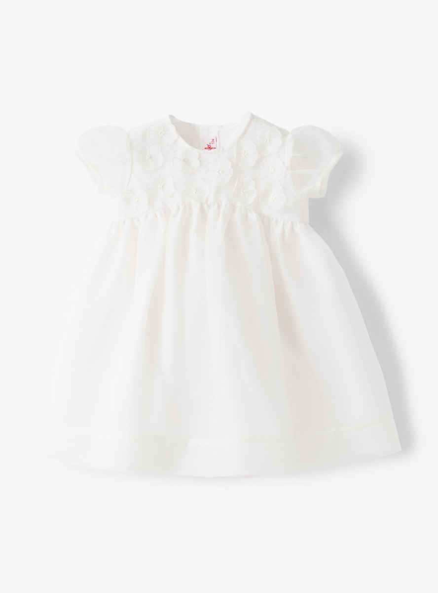 Baby girls’ dress in organza - Dresses - Il Gufo