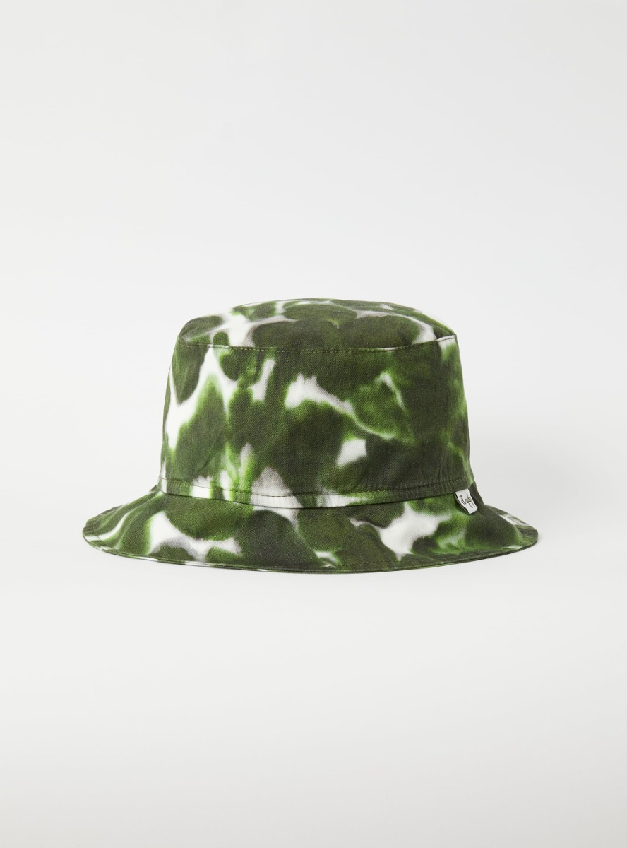 Cappello pescatore con stampa esclusiva - Verde | Il Gufo