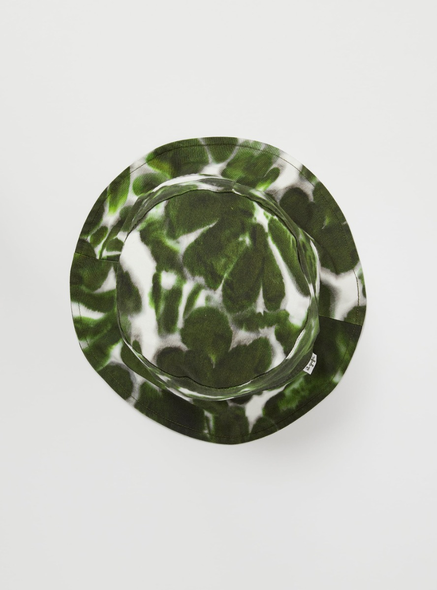 Fisherman’s hat with an exclusive print design - Green | Il Gufo