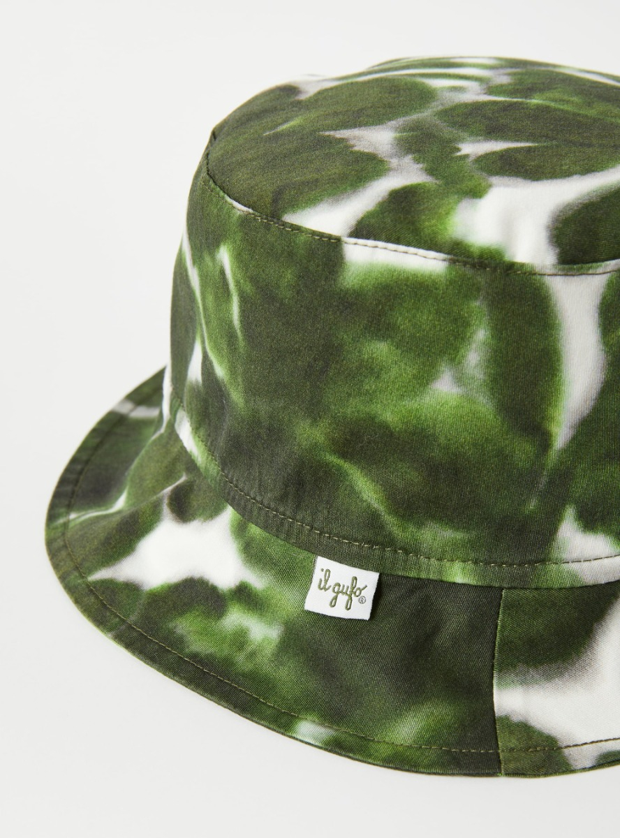 Fisherman’s hat with an exclusive print design - Green | Il Gufo